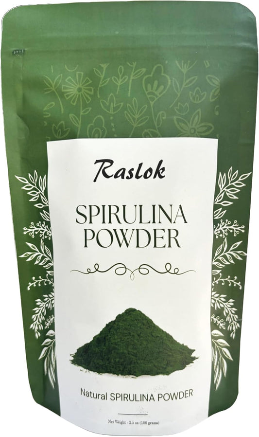 Organic Spirulina Powder for Immune Support & Antioxidants | Non-GMO & Filler-Free | High Protein Vegan Supplement (3.52 Oz)