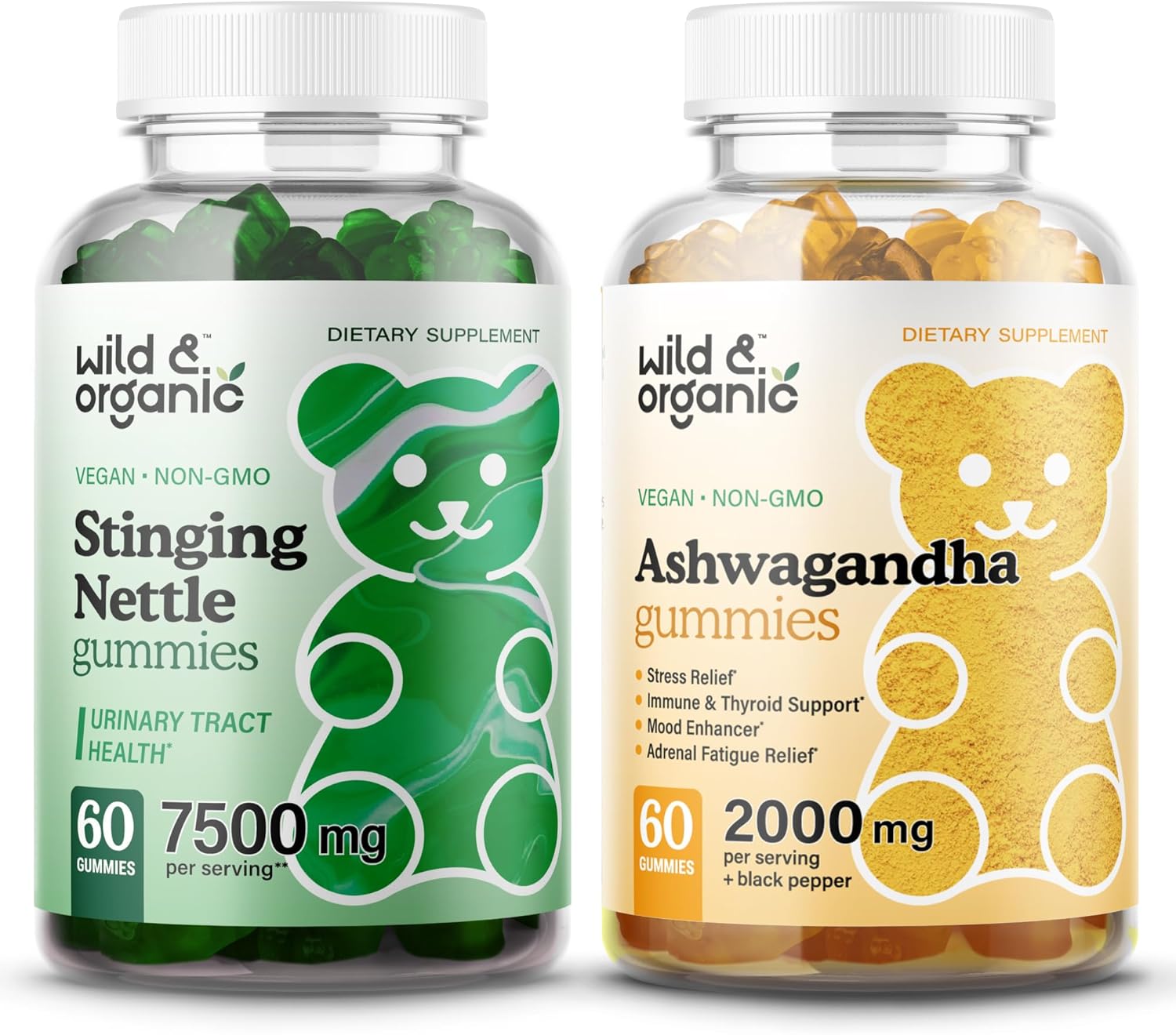 Organic Stinging Nettle Root and Ashwagandha Gummies for Natural Wellness Boost