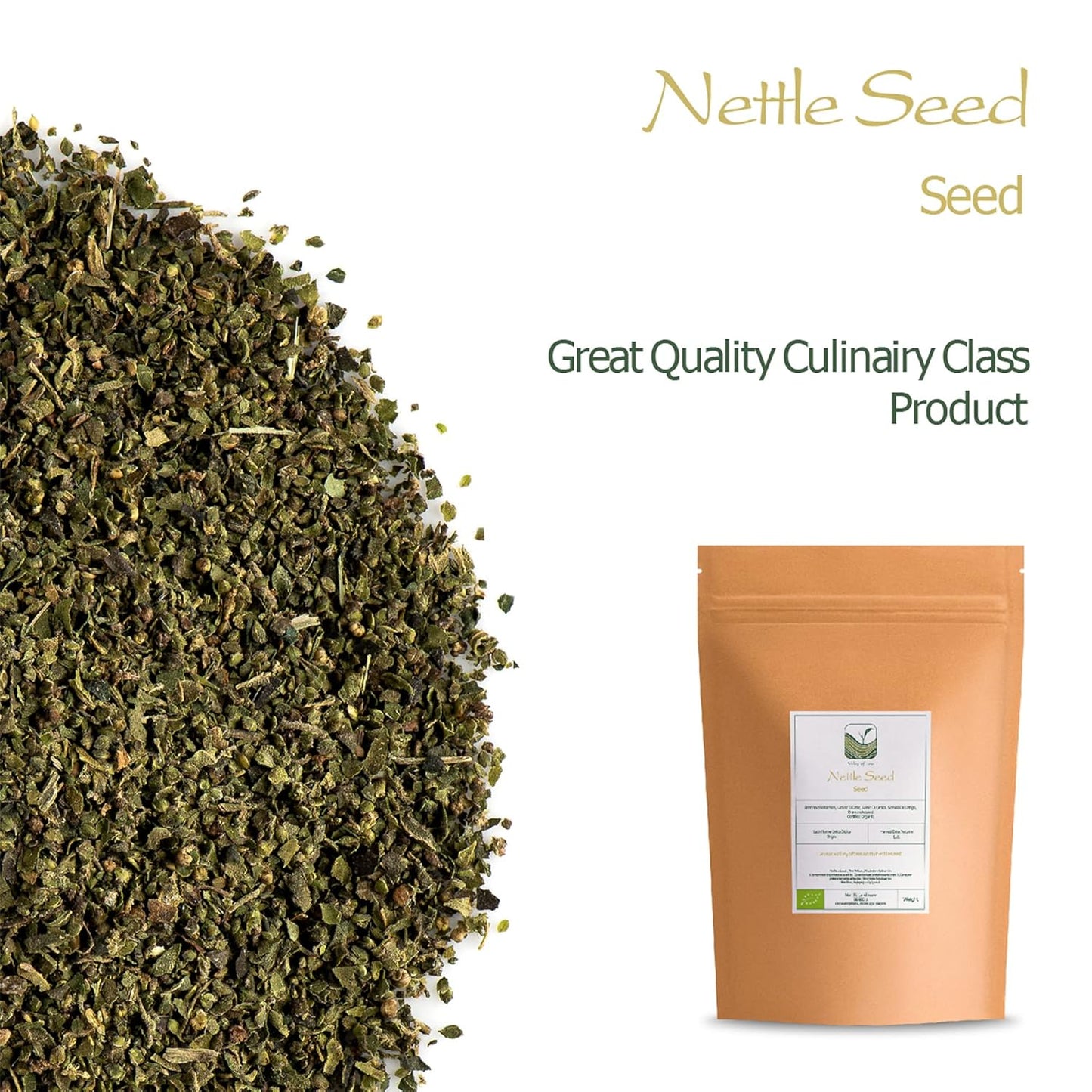 Organic Stinging Nettle Seeds for Consumption - High-Quality Urtica Dioica Seeds for Nourishment