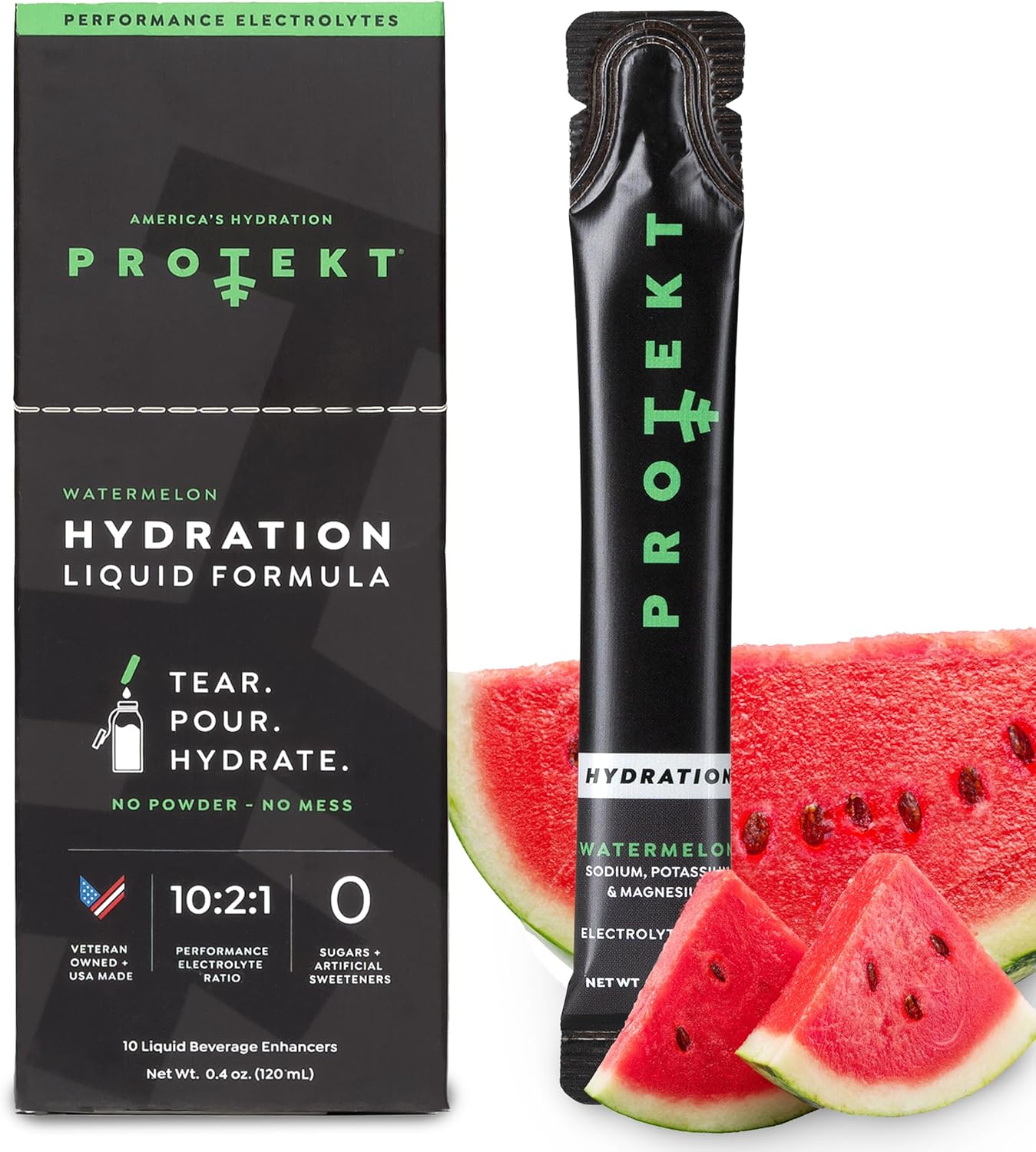 Organic Sugar-Free Electrolyte Packets for Fast Hydration | Watermelon Flavor | 10 Pack On-The-Go Liquid Drink - BoostGo Australia