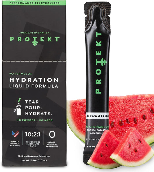 Organic Sugar-Free Electrolyte Packets for Fast Hydration | Watermelon Flavor | 10 Pack On-The-Go Liquid Drink - BoostGo Australia