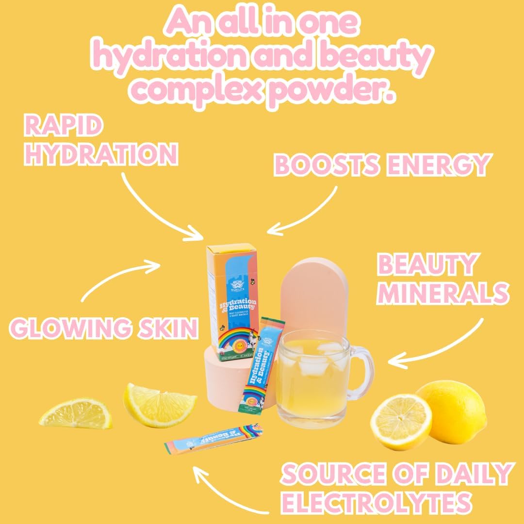 Organic Sugar-Free Electrolyte Powder Packets - 12 Sticks Hydration Pack - Citrus Rush Flavor - Non-GMO Electrolyte Drink Mix for Rapid Hydration