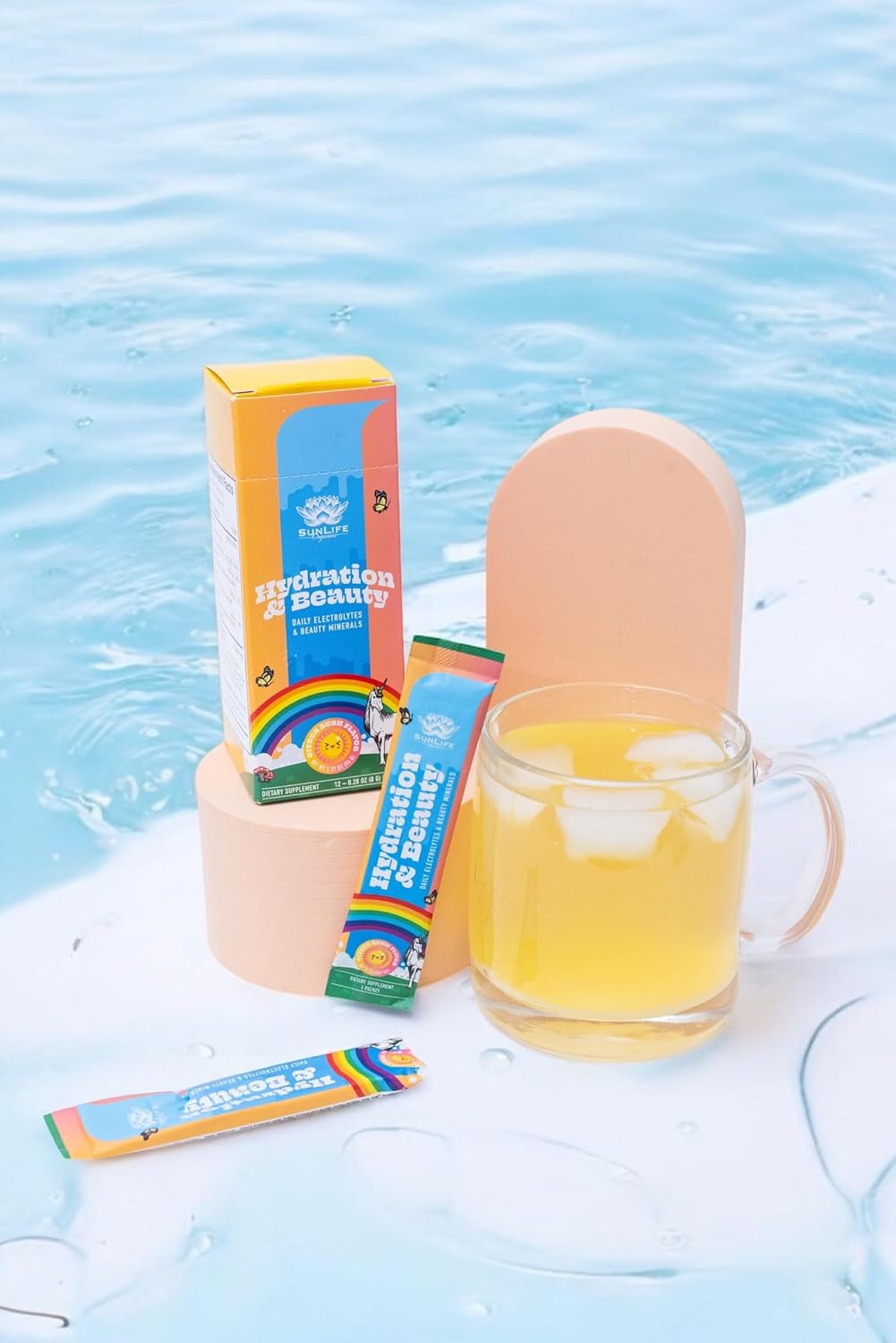 Organic Sugar-Free Electrolyte Powder Packets - 12 Sticks Hydration Pack - Citrus Rush Flavor - Non-GMO Electrolyte Drink Mix for Rapid Hydration