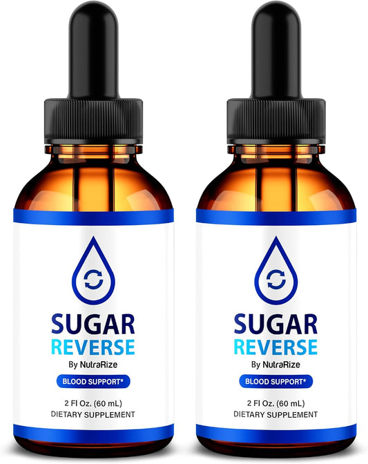 Organic Sugar Reverse Drops (2 Pack) - Premium Nutrition for Healthy Lifestyle Support, Natural Formula with 60 Servings