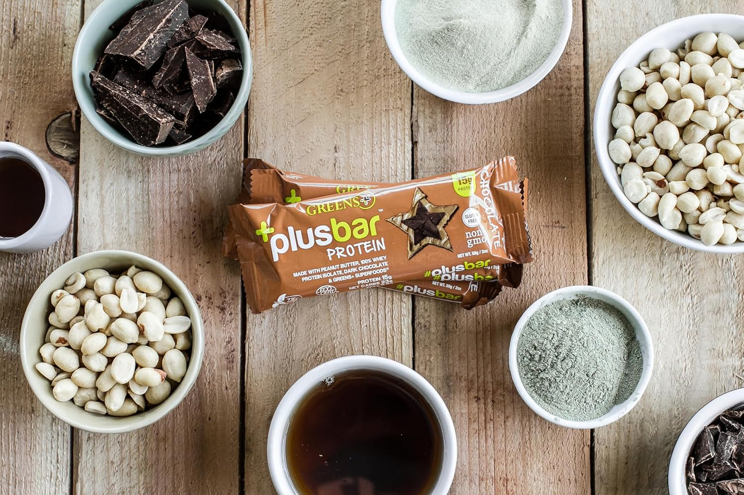 Organic Super Greens Dark Chocolate Protein Bars with Whey Isolate - Gluten Free & Vegan Meal Replacement Snacks (12 Bars)
