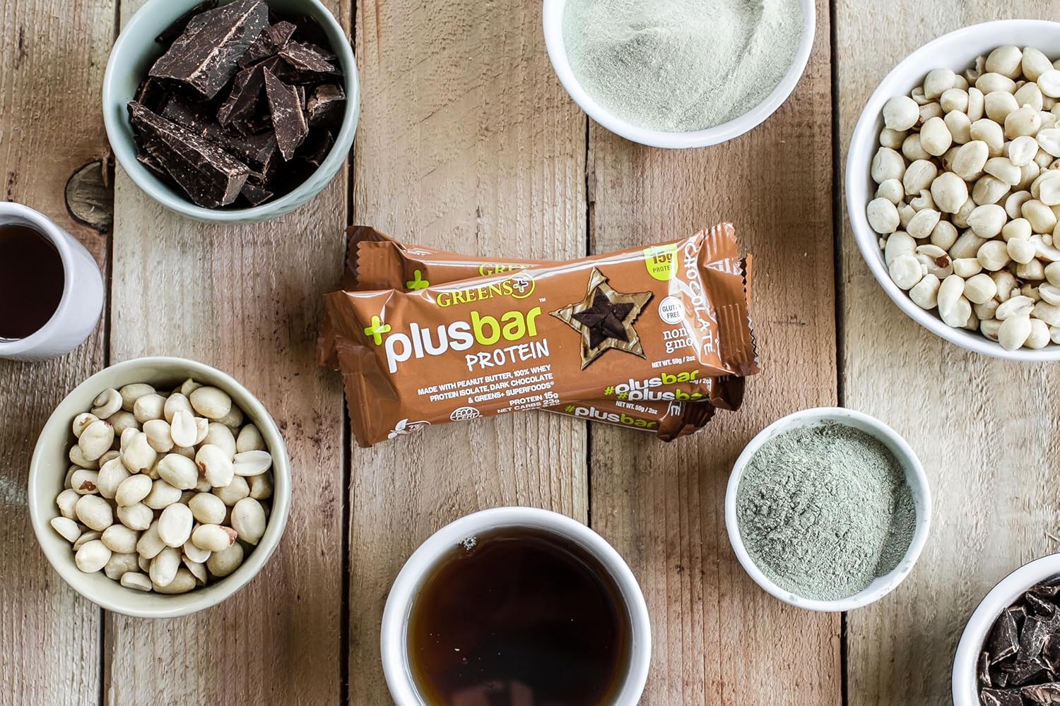 Organic Super Greens Dark Chocolate Protein Bars with Whey Isolate - Gluten Free & Vegan Meal Replacement Snacks (12 Bars)