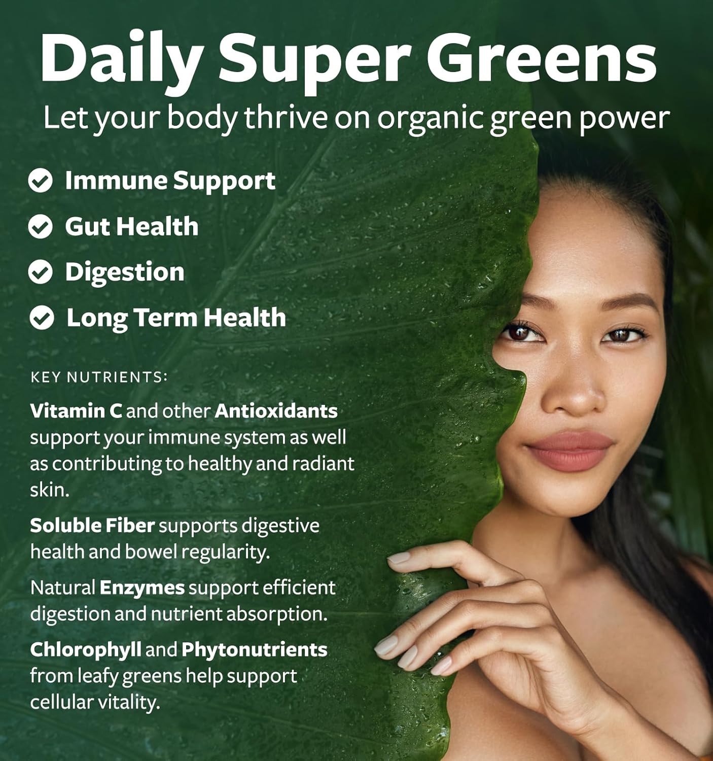 Organic Super Greens Powder & Black Seed Oil Bundle - Complete Superfood & Cold-Pressed Nigeilla Sativa (2-Month Supply)