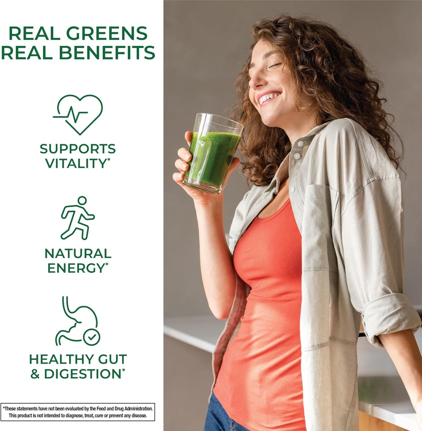 Organic Super Greens Powder with Probiotics - 50 Super Foods for Gut Health & Energy - Unflavored & Berry - 40 Servings