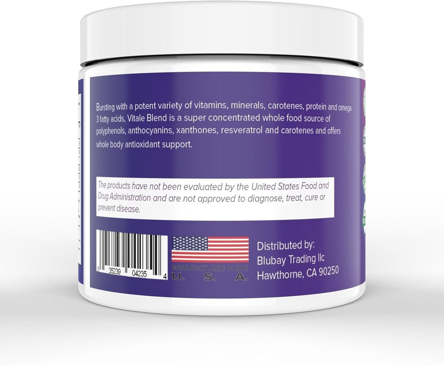 Organic Superfood Antioxidant Berries Blend Smoothie Powder with Acai, Maqui, and Goji Berries - Nutrient-Rich 8oz Mix