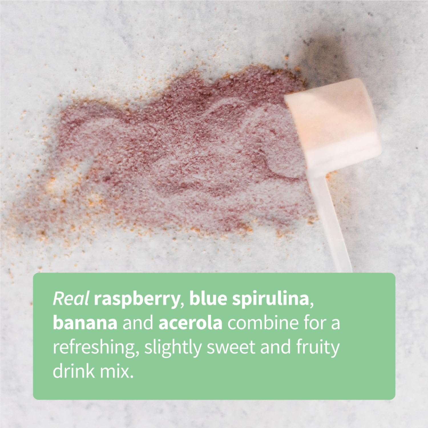 Organic Superfood Hydration Powder Mix with Adaptogens - Electrolytes, Recovery & Himalayan Pink Salt - Blue Raspberry Flavor - 25 Servings