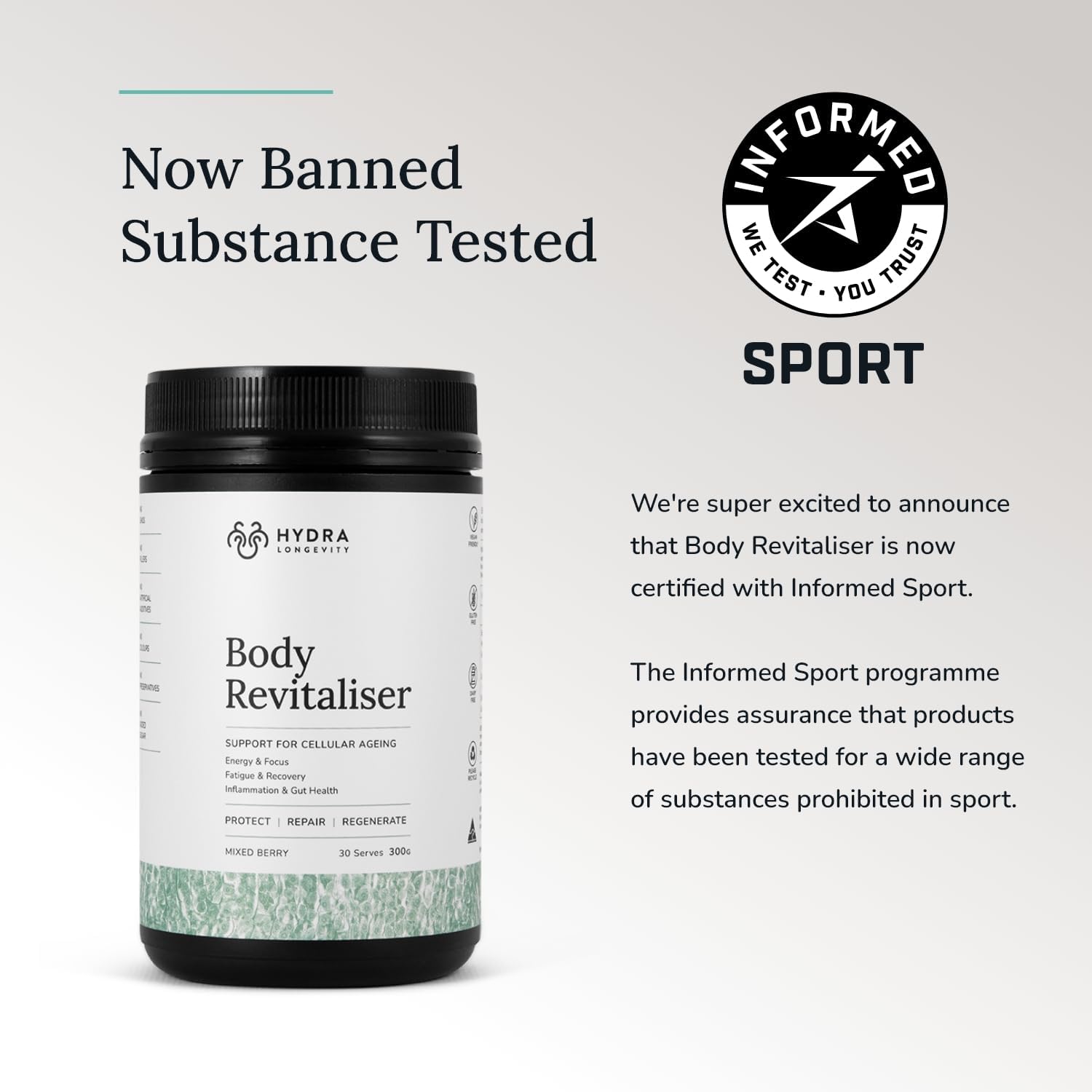 Organic Superfood Powder for Body Revitalization with 49 Ingredients, Prebiotics, Chlorella, Reishi, Vegan, Non-GMO, Gluten-Free - 300g