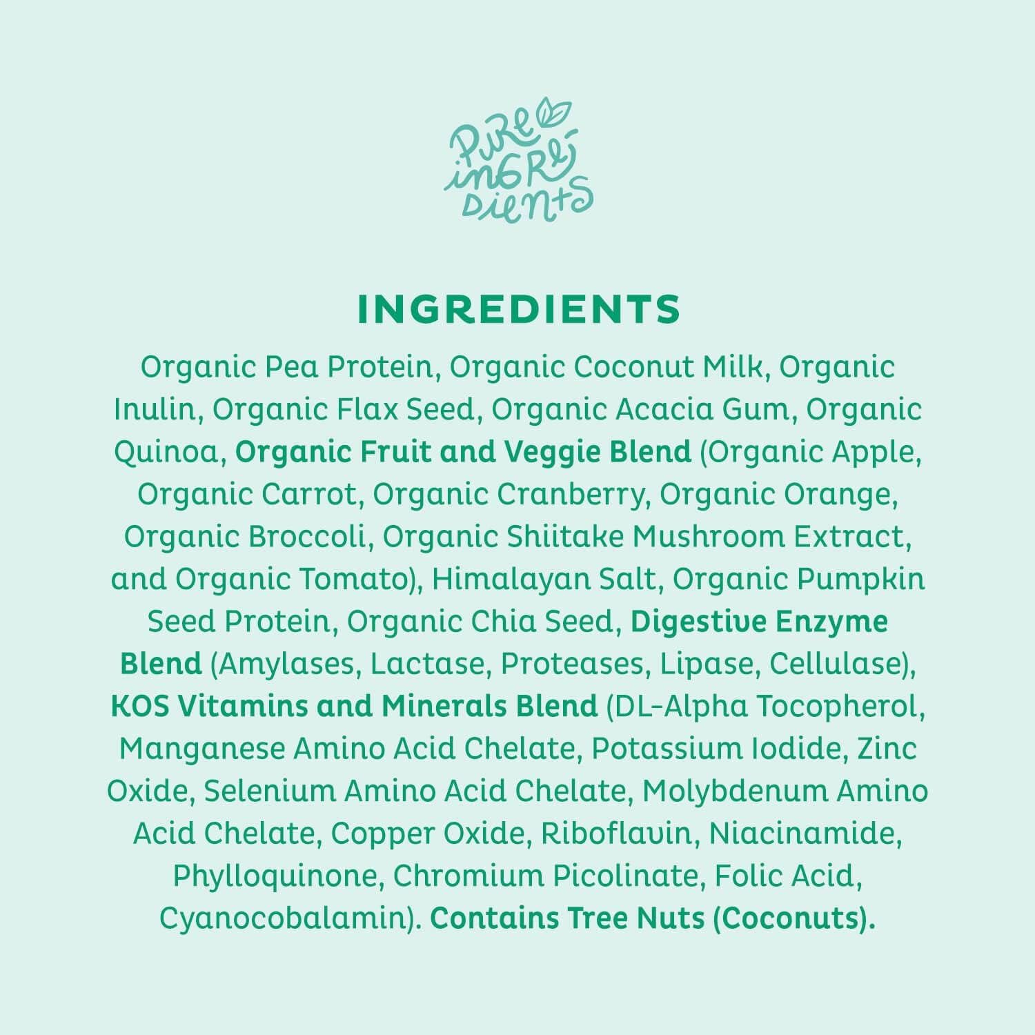 Organic Superfood Vegan Protein Powder, Low Carb Pea Blend - Unflavored & Unsweetened, Keto & Dairy Free - Meal Replacement Rich in Vitamins & Minerals for Men & Women - 20 Servings