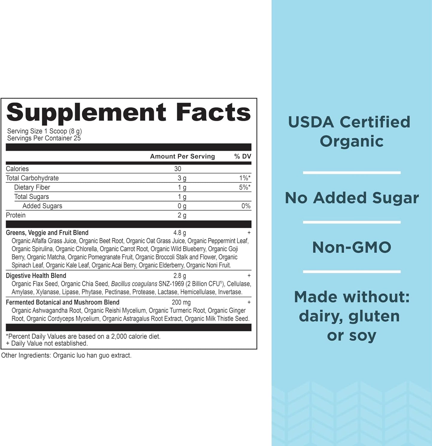 Organic SuperGreens Powder & Multi Collagen Protein Bundle - 70 Servings