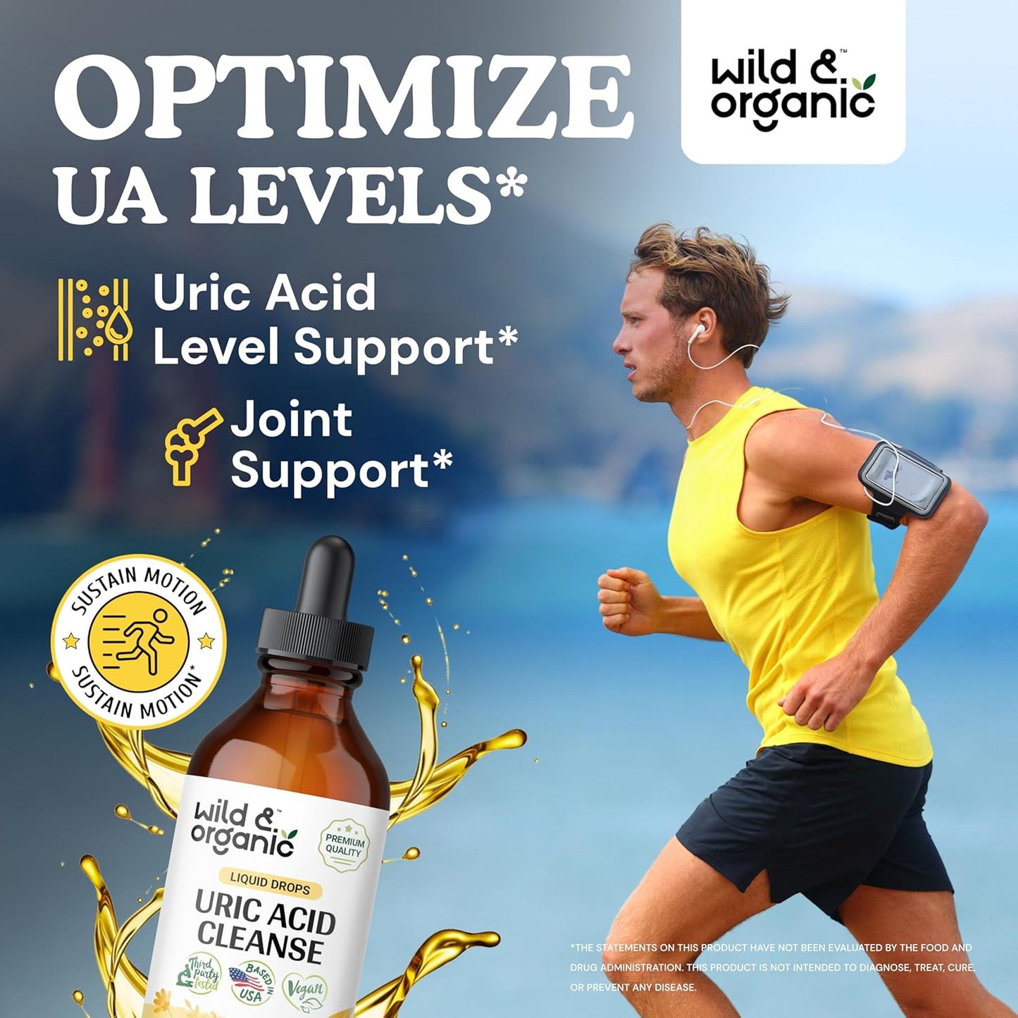 Organic Tart Cherry Gummies for Uric Acid Cleanse - 4 fl oz Bottle