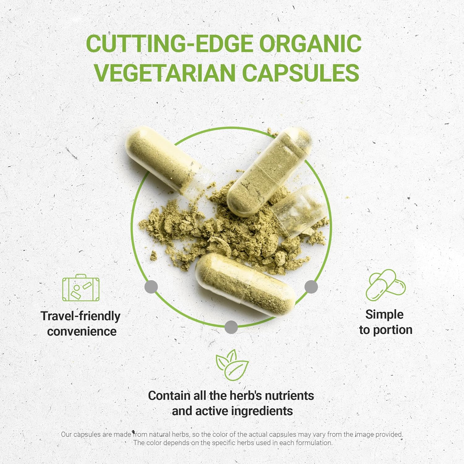 Organic Thyme Capsules: Secrets of the Tribe, 2x60 with USDA Thymus Vulgaris for Toni Effect