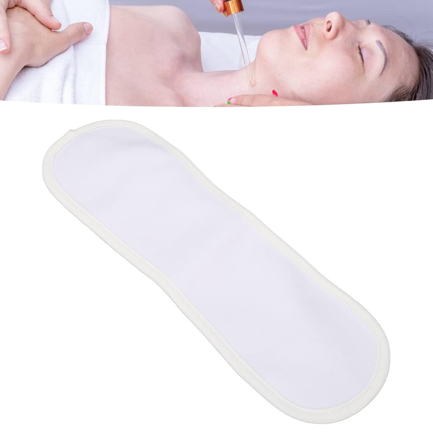 Organic Thyroid Neck Wrap for Muscle Pain Relief and Sleep Aid - Adjustable and Reusable Pack for Neck and Waist