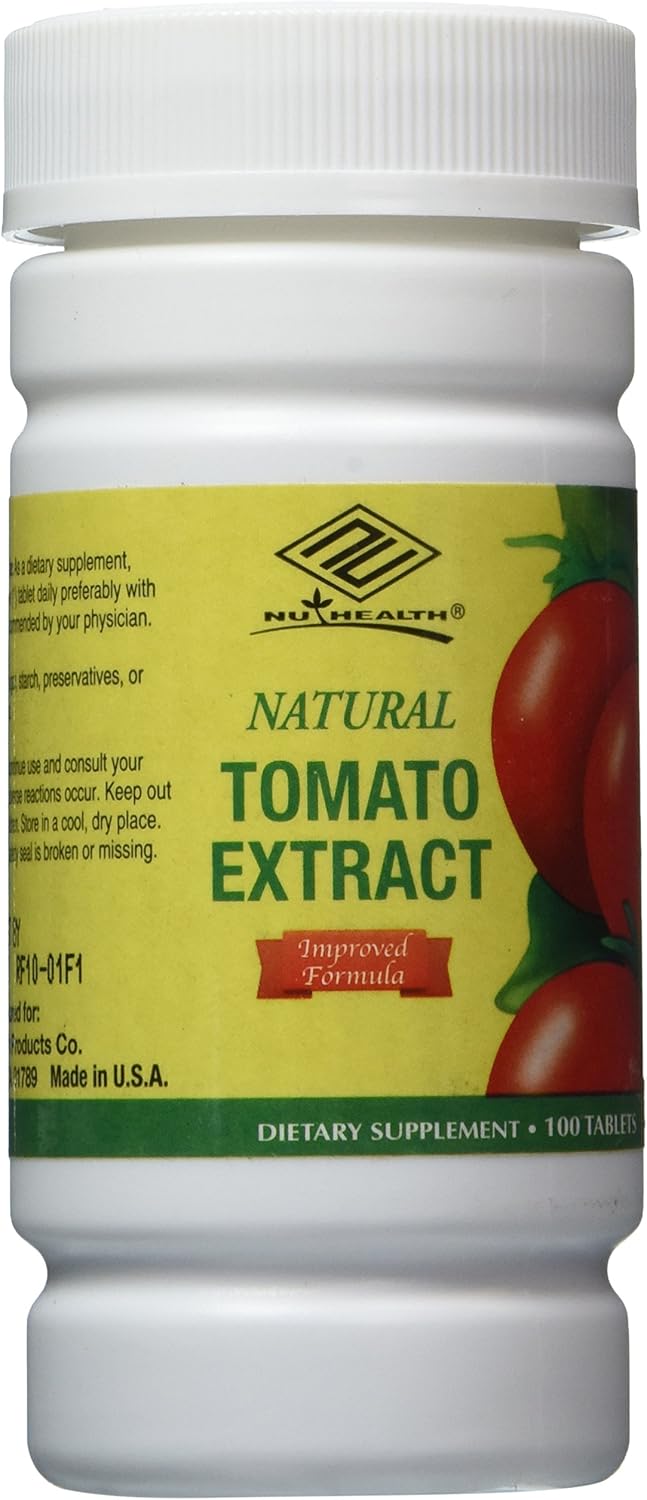 Organic Tomato Extract Tablets - 100 Count Bottle