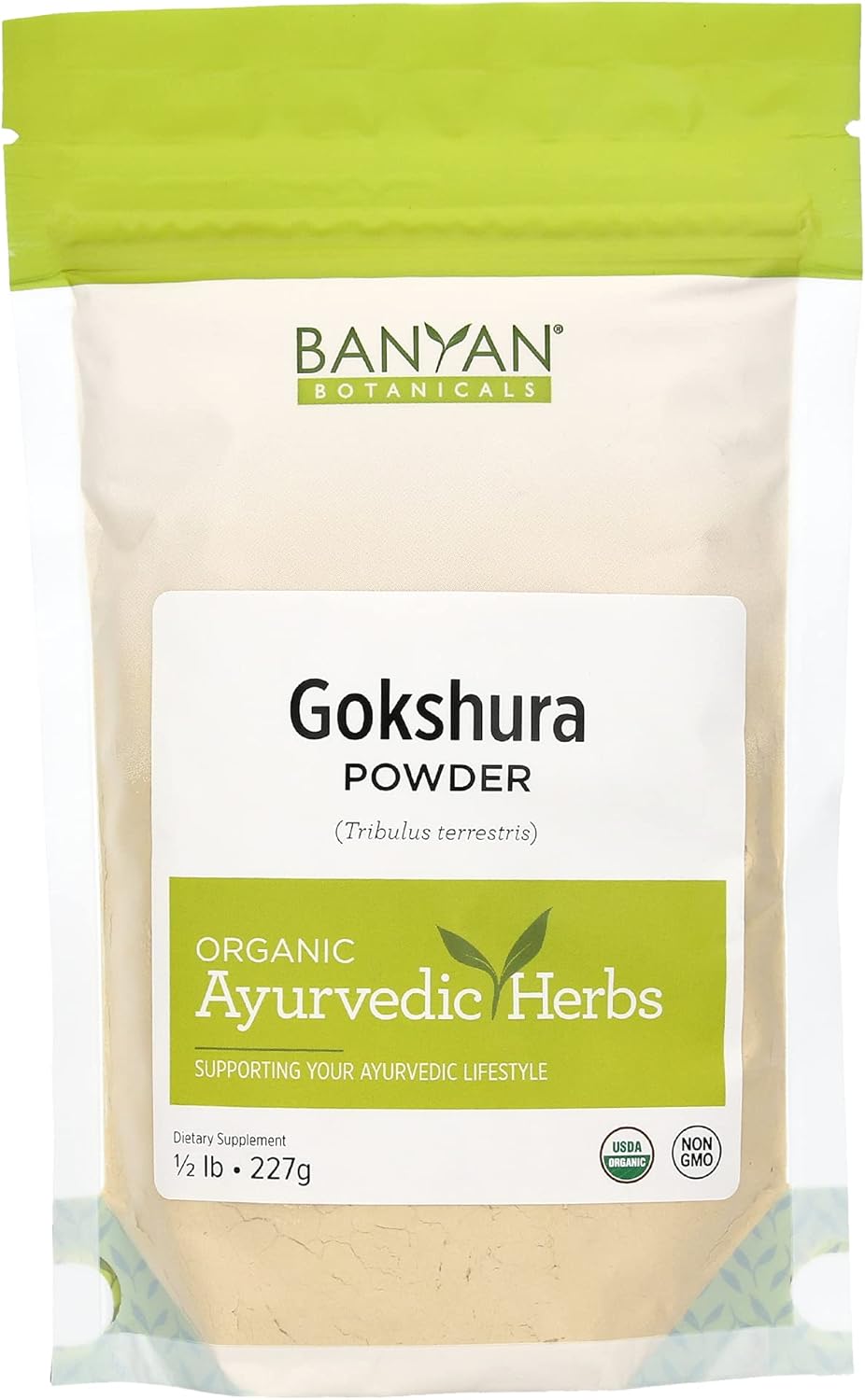 Organic Tribulus Terrestris Fruit Powder for Kidney & Adrenal Health, Stress, Male Vitality - ½lb - Non-GMO Fair Trade Certified