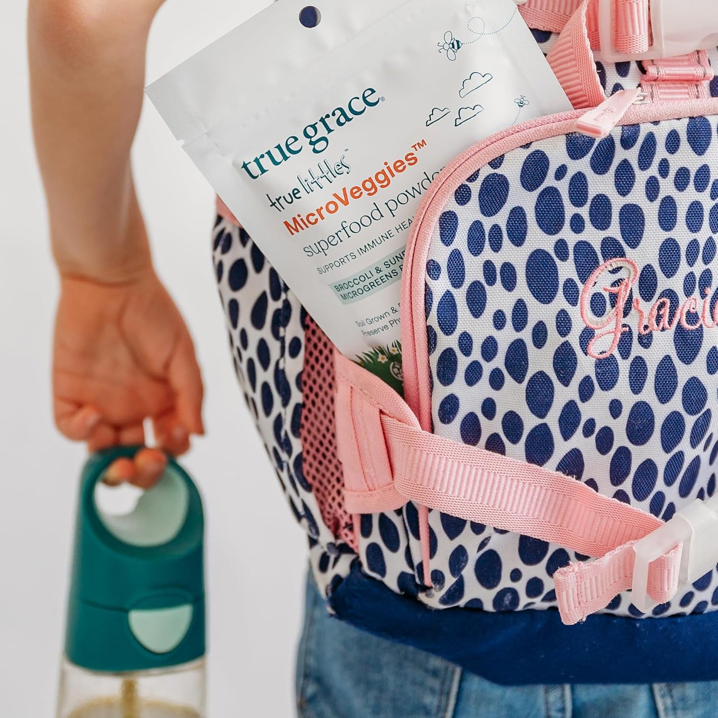 Organic True Grace True Littles MicroVeggies Superfood Powder for Kids - 0.4 oz - Immune Support - Gluten & Soy Free - Vegan - 30 Servings