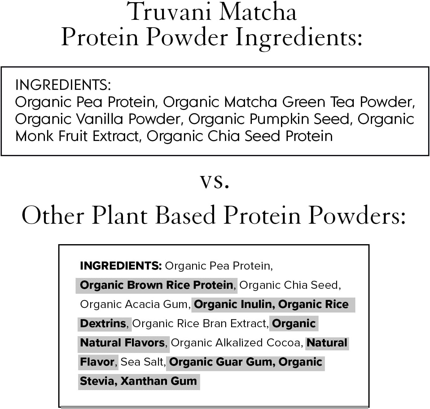 Organic Truvani Vegan Pea Protein Powder with Matcha - 20g Plant-Based Protein, 10 Travel Packets, Keto-Friendly, Gluten & Dairy Free, Low Carb, No Sugar Added