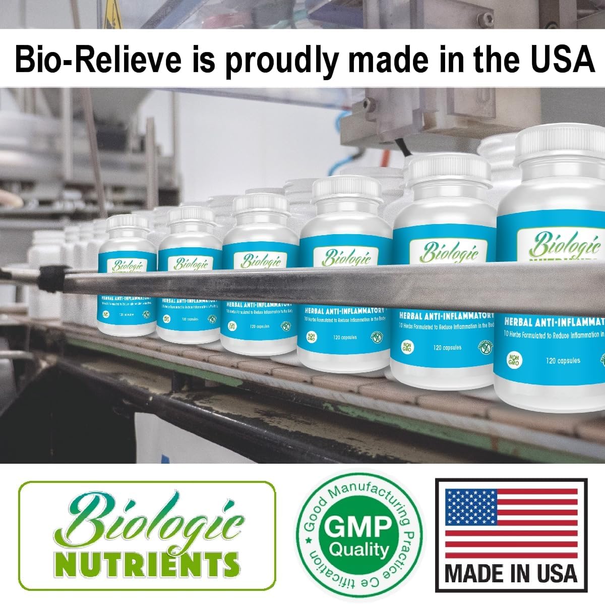 Organic Turmeric-Curcumin Joint Support Supplement with 9 Herbs - 120 Capsules