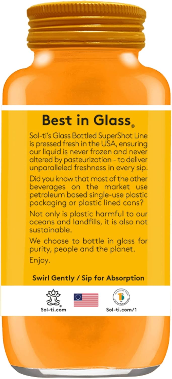 Organic Turmeric Supershot by Sol-ti - 2.1 Fluid Ounces