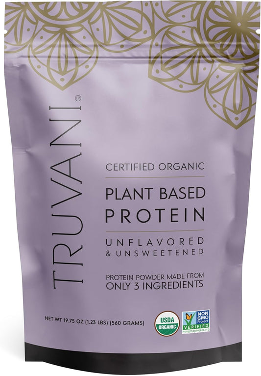 Organic Unflavored Vegan Pea Protein Powder - 20g Plant Based Protein | Keto | Gluten & Dairy Free | No Sugar - 20 Servings - BoostGo Australia