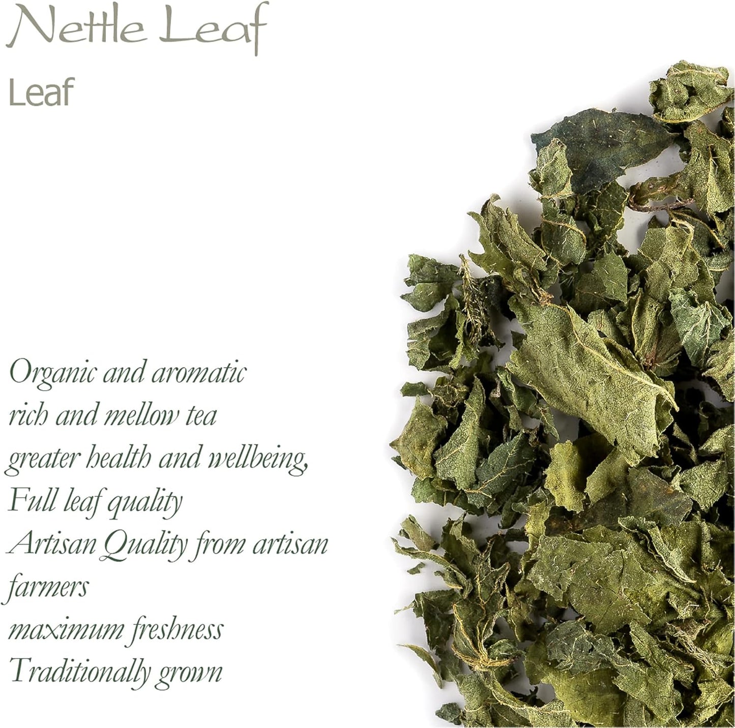 Organic Valley of Tea Nettle Leaf Herbal Tea - Dried Urtica Dioica Nettles - Natural Nettle Leaf Tea for Wellness