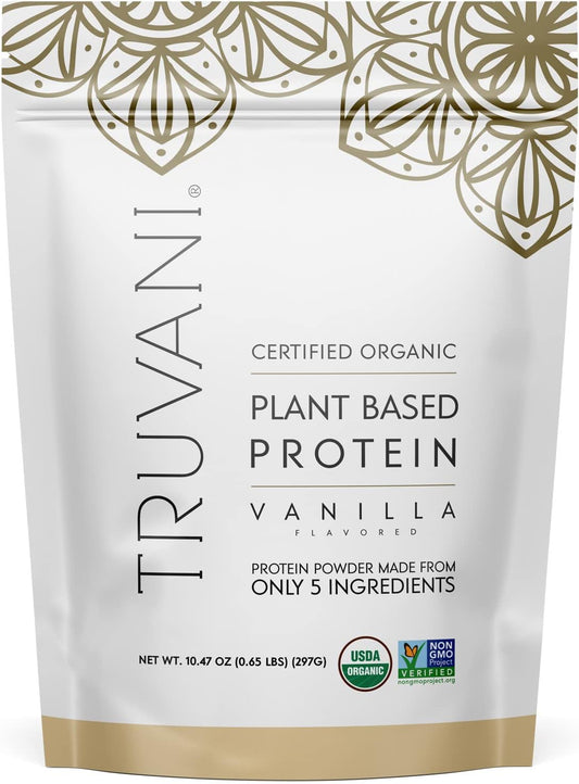 Organic Vanilla Pea Protein Powder - 20g Plant Based Protein, Keto, Gluten & Dairy Free, Low Carb, No Sugar - 10 Servings - BoostGo Australia