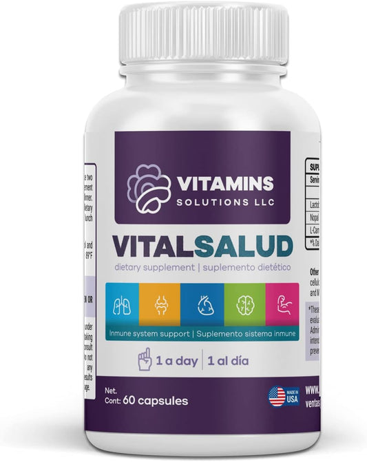 Organic Varicose Vein Treatment Capsules with L-Carnitine and Nopal - Boost Energy Levels - 60 Count