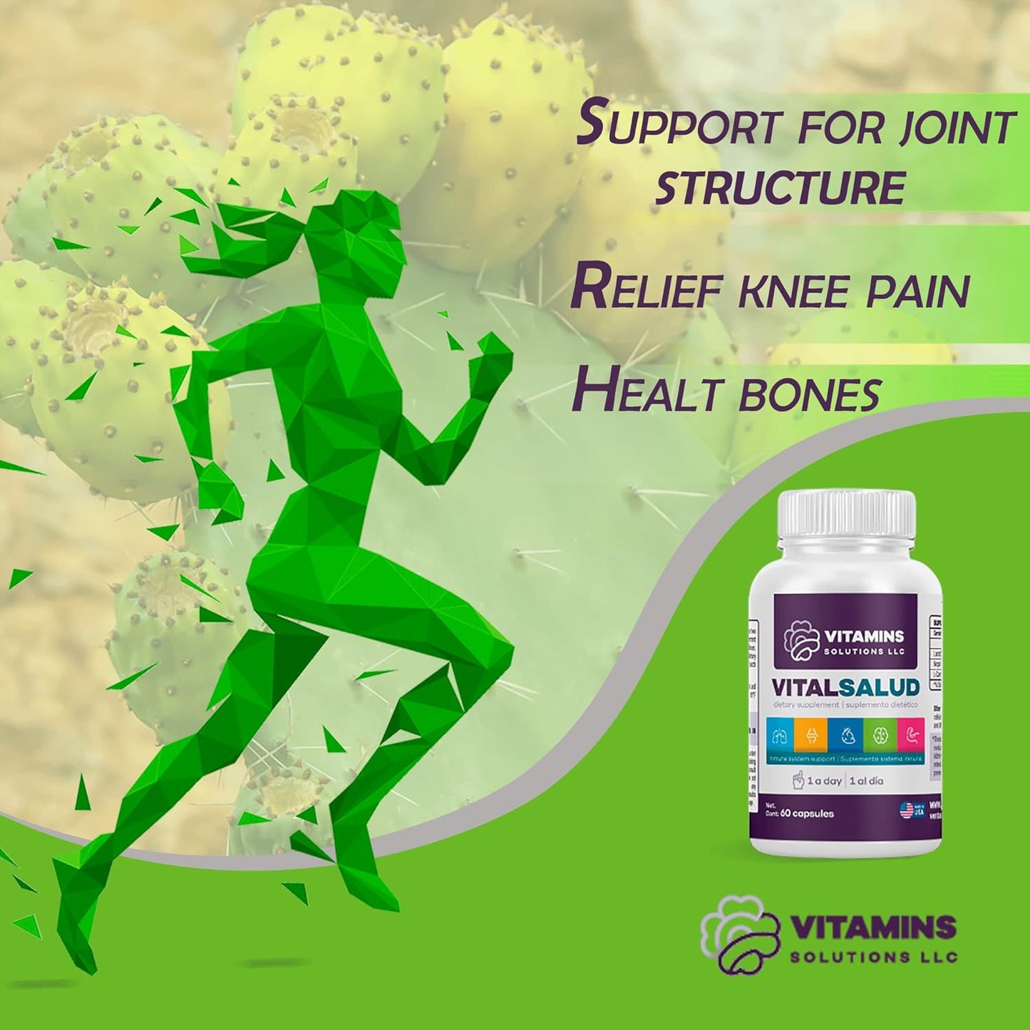 Organic Varicose Vein Treatment Capsules with L-Carnitine and Nopal - Boost Energy Levels - 60 Count