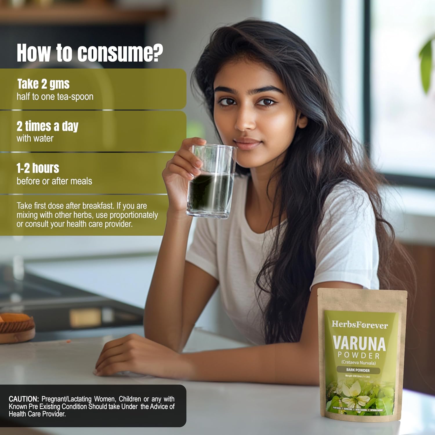 Organic Varuna Crataeva Nurvala Powder 230g - Non-GMO, Vegan Extract for Bladder & Kidney Support, Natural Balance & Wellness