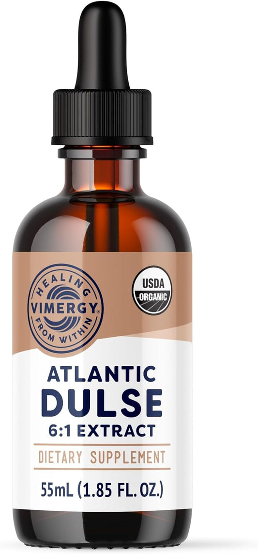 Organic Vegan Atlantic Dulse Liquid Antioxidant Support with Free Radical Protection - 55 Servings