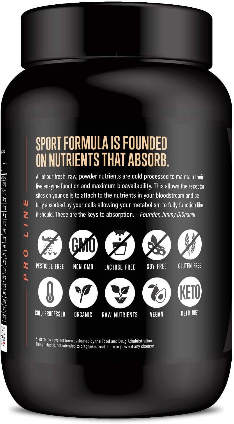 Organic Vegan Chickpea Protein Powder with Essential Amino Acids - Chocolate Flavor, 21g Protein, Low Net Carbs