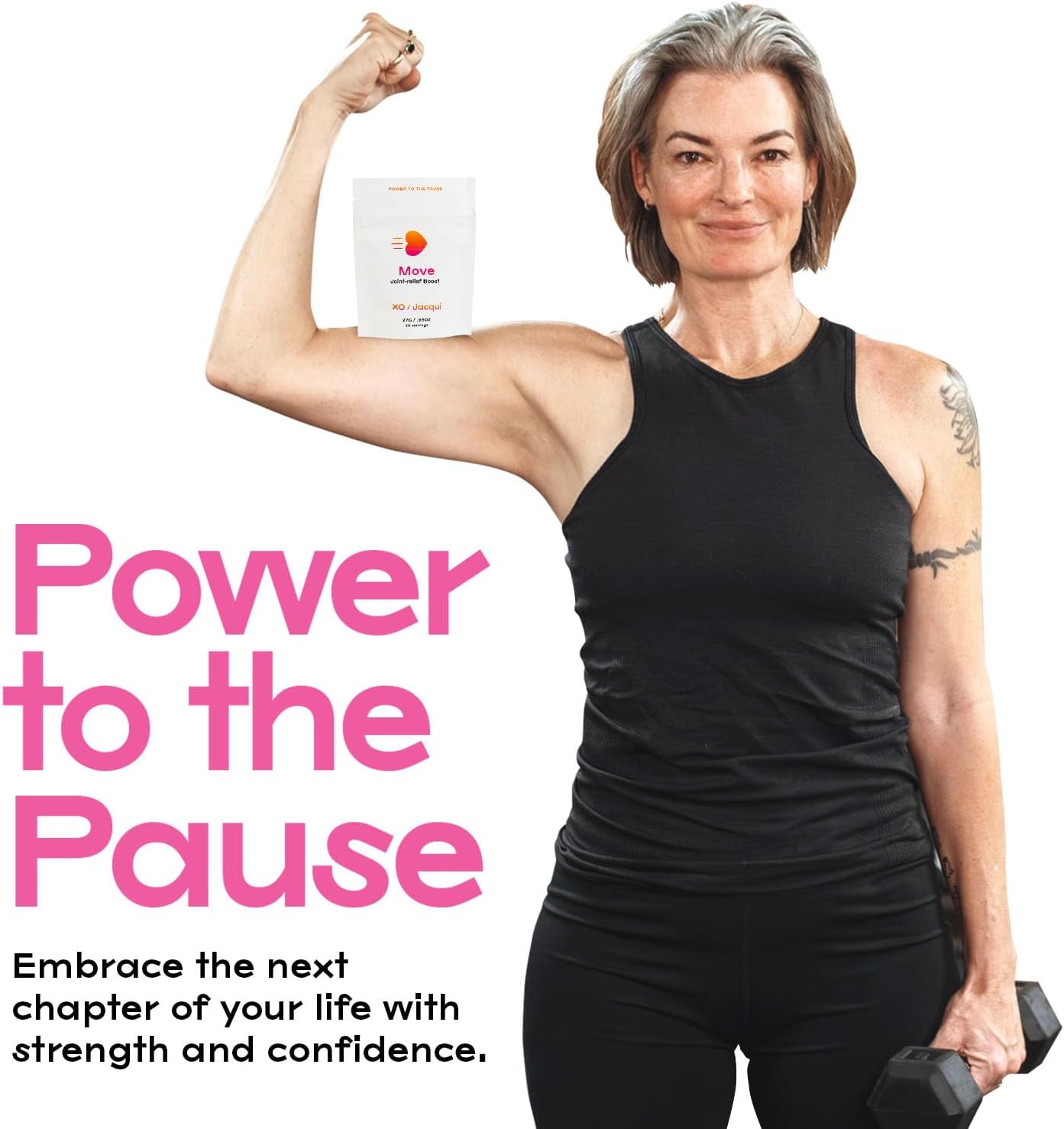 Organic Vegan Menopause Support Booster for Joints & Mobility with Pumpkin, Turmeric, and Chia Seeds