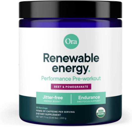 Organic Vegan Pre Workout Powder Berry Beet Flavor - Soy-Free & Gluten-Free Energy Boost for Men & Women, 20 Servings - BoostGo Australia