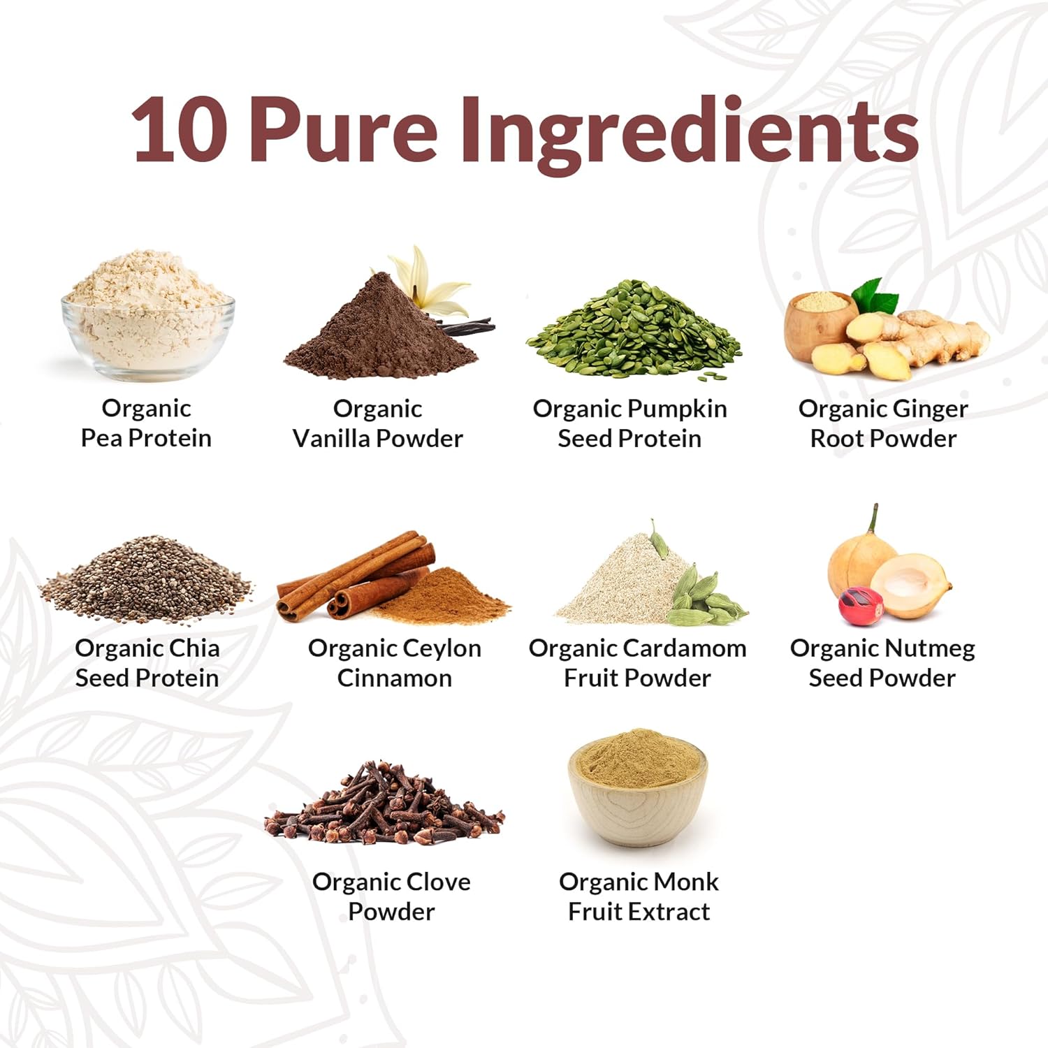Organic Vegan Protein Powder Sample Pack - Plant-Based & Gluten-Free with 20g Protein Per Serving - Ideal for Smoothies & Shakes - Vanilla Chai Flavor, Pack of 24
