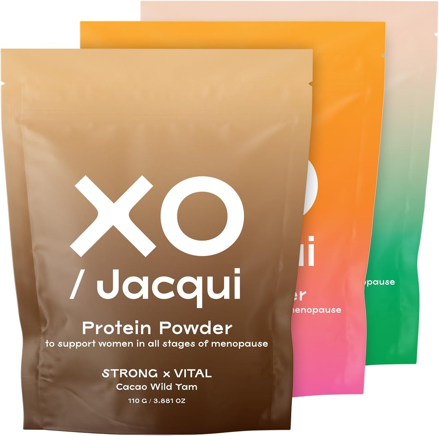 Organic & Vegan Protein Powder Variety Pack for Women by XO Jacqui - Made from Six Science-Backed Ingredients to Support Women's Health