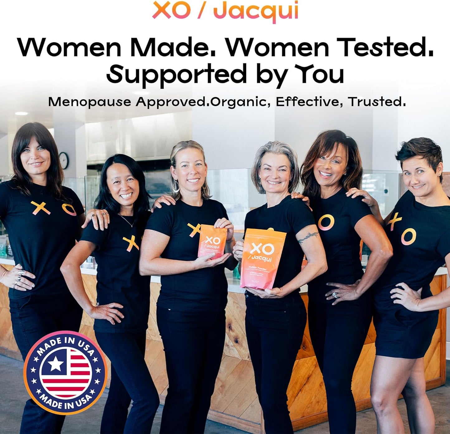 Organic & Vegan Protein Powder Variety Pack for Women by XO Jacqui - Made from Six Science-Backed Ingredients to Support Women's Health