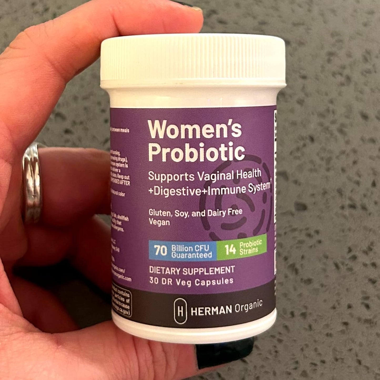Organic Vegan Women's Probiotic for Vaginal Health - Supports Odor, Infections, UTIs & Fertility - 3 Classes & 14 Strains for Strength