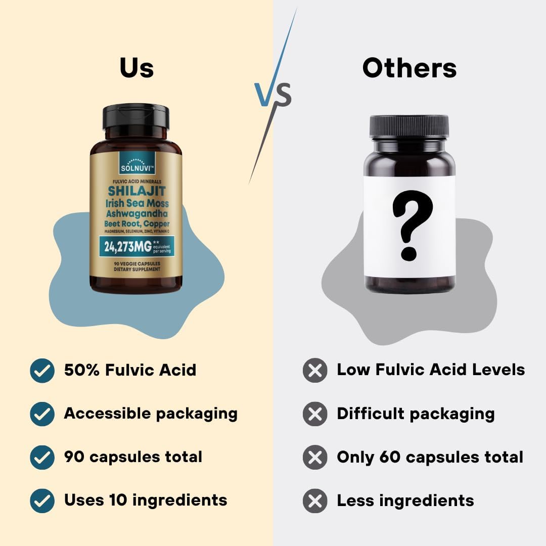 Organic Vitality Bundle: Shilajit, Berberine, Sea Moss, Ashwagandha, Resveratrol, Alpha Lipoic Acid, Quercetin - Non-GMO, Vegan