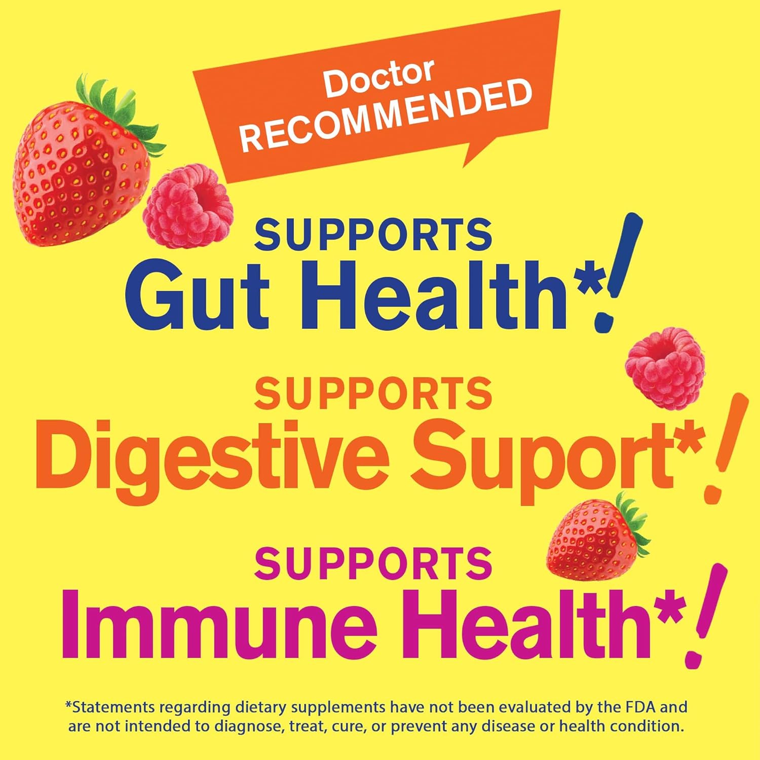 Organic Vitamin C, D3, Zinc, Probiotics 50B+ Prebiotics Gummies Bundle - Gluten Free, GMO Free Chewable Supplement