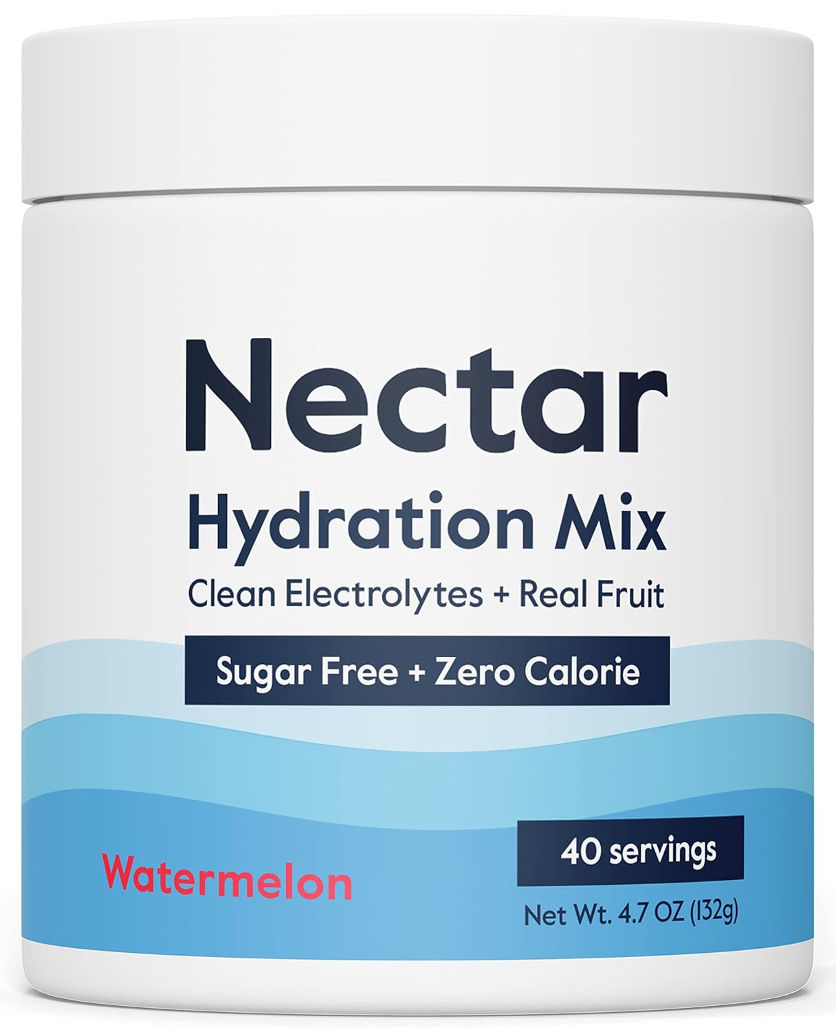 Organic Watermelon Electrolyte Powder - Sugar-Free & Calorie-Free Hydration for Keto & Paleo Diets - 40 Servings