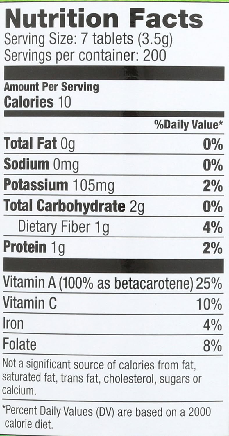 Organic Wheat Grass Tablets - 1400 Count - Pines Brand
