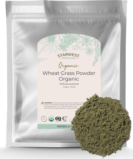 Organic Wheatgrass Powder by Starwest Botanicals - 1 Pound Pack