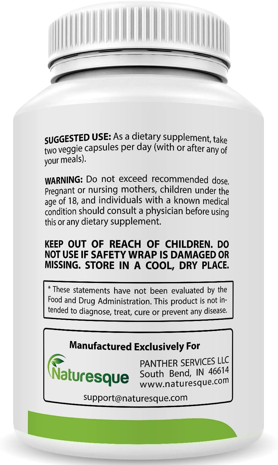 Organic White Mulberry Leaf Extract Capsules - 1000mg | 60 Vegan Pills | Non-GMO & Gluten-Free Herbal Supplement