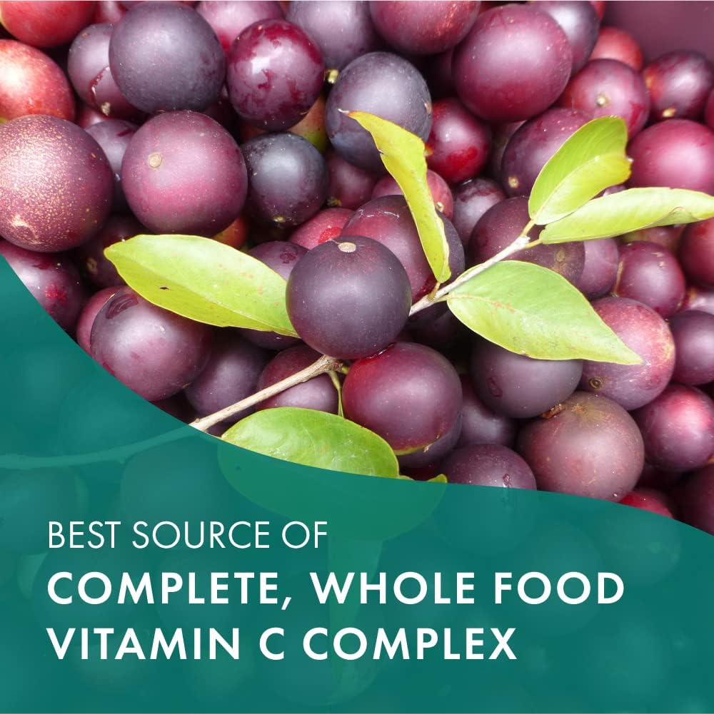 Organic Whole Food Vitamin C Tablets for Immune Support - Immunity Booster Dietary Supplement
