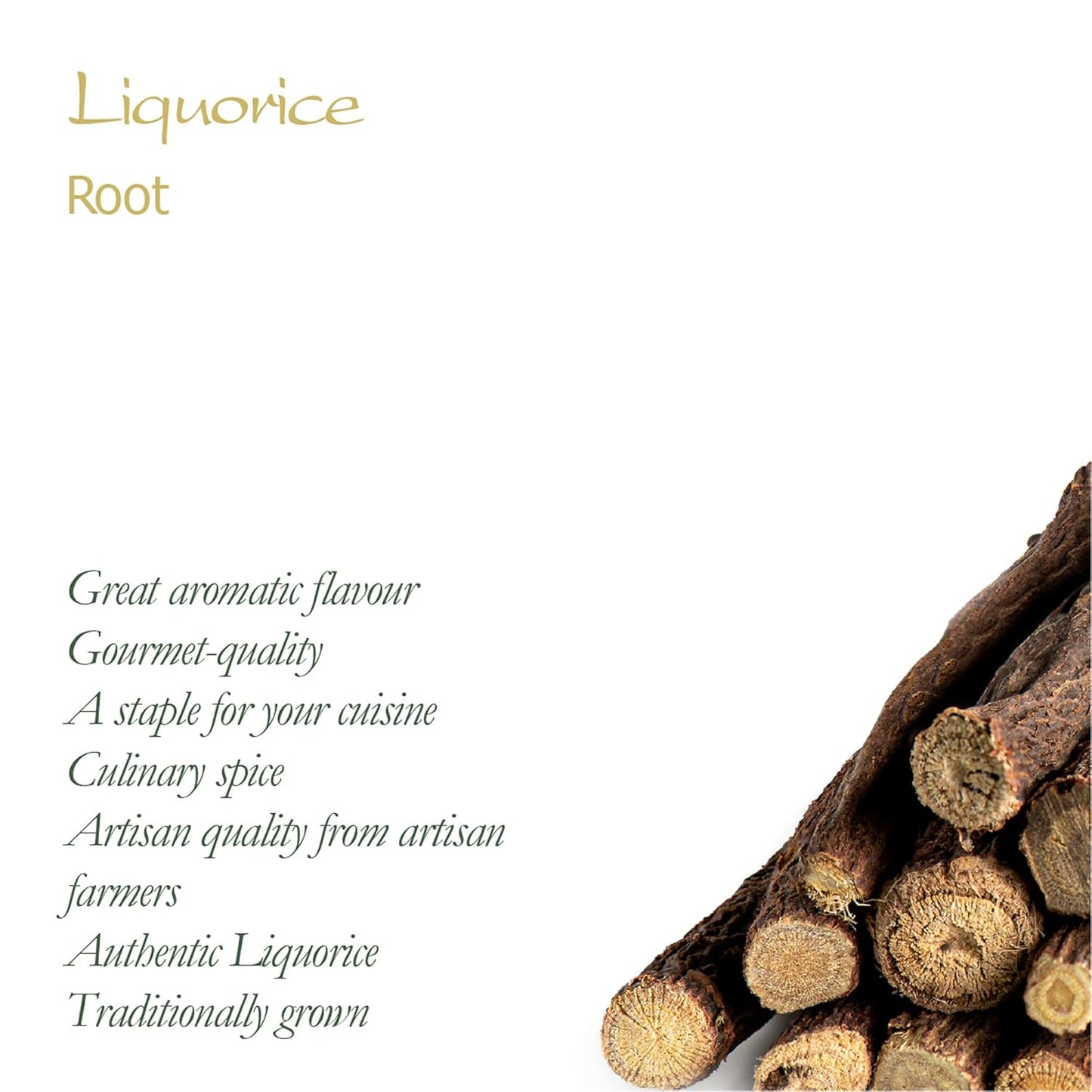 Organic Whole Licorice Root Baton from the Valley of Tea - Licorice Liquorice Root Organic Whole