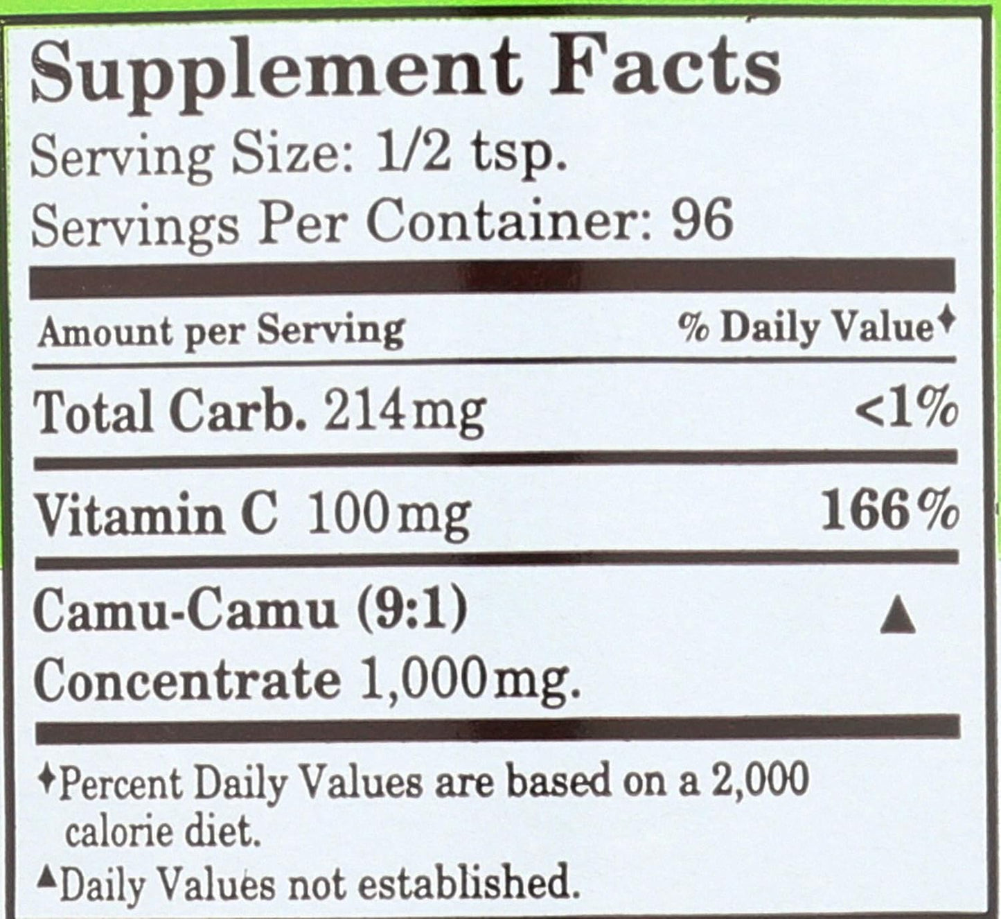 Organic Whole World BOTANICALS Royal Camu Powder - 3.5 OZ - Natural Vitamin C Supplement