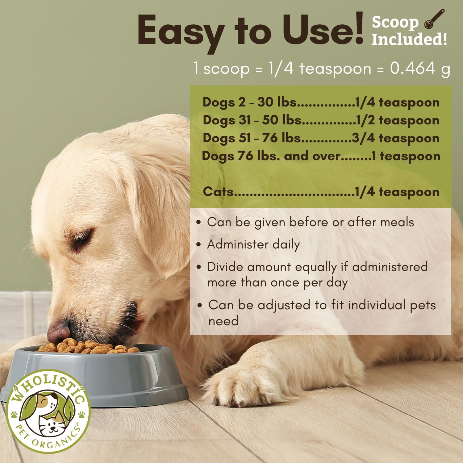 Organic WholeCran Intense Cranberry Powder for Dogs: Supports Dog Urinary Tract Health, Kidney Function, UTI Treatment, Incontinence Relief